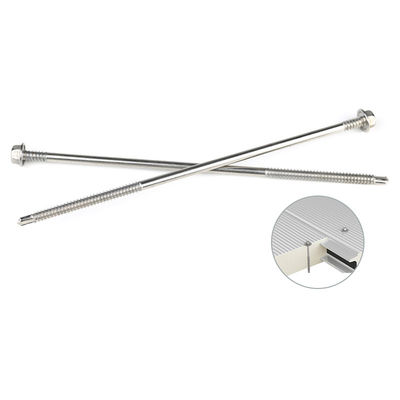 Hex cabeza de lavadora de acero inoxidable de auto perforación tornillos 6.3x200mm para panel aislado sandwich