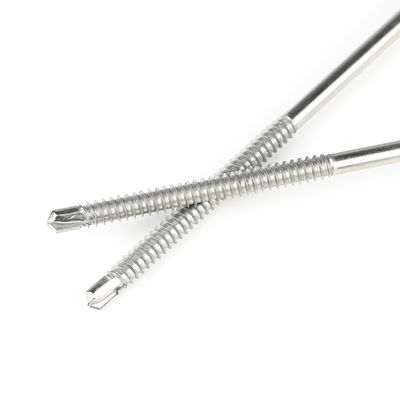 Hex cabeza de lavadora de acero inoxidable de auto perforación tornillos 6.3x200mm para panel aislado sandwich