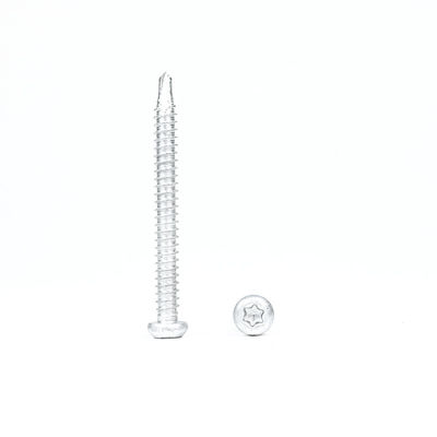 6.3x65 TPO PVC Ply Membrana de acero inoxidable 304 Bi-Metal Torx Botón de cabeza tornillo a prueba de agua