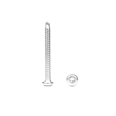 Plain 6.3x55 SUS410 Pan Torx Star Screw Cabeza de botón de acero inoxidable para membrana de techo Epdm