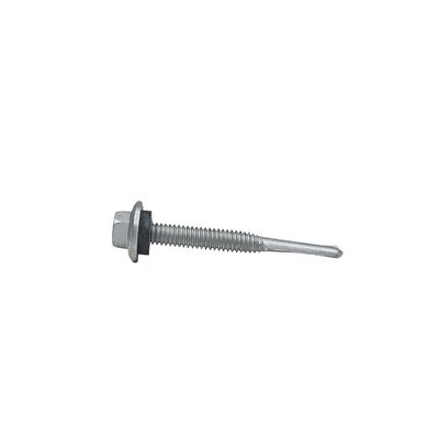 Círculo de perforación automática con cabeza de brida hexagonal recubierta con aleación de zinc Tek 7 para la instalación 5.5x50