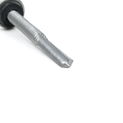 Círculo de perforación automática con cabeza de brida hexagonal recubierta con aleación de zinc Tek 7 para la instalación 5.5x50