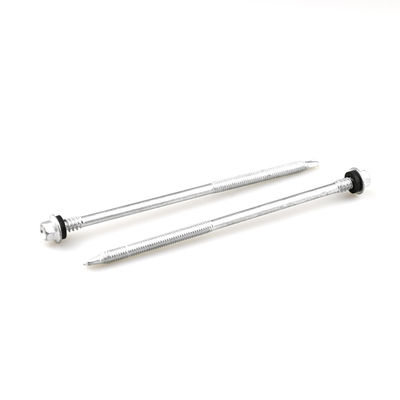 Tornos de autoperforación con cabeza hexagonal para techos con sistema de medición métrico recubierto con aleación de zinc