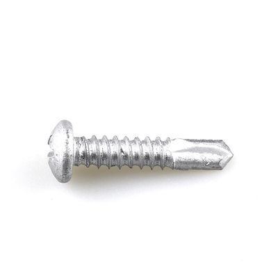Cinturón de aleación de zinc revestido 5.5x25 Phillips Pan Head tornillo de techo bimetal para el soporte de la esquina del techo