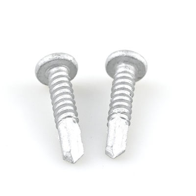Cinturón de aleación de zinc revestido 5.5x25 Phillips Pan Head tornillo de techo bimetal para el soporte de la esquina del techo