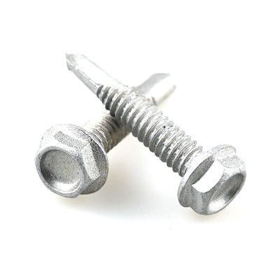 Revestimiento estándar 4.8x25 Hex Flange Bimetal de acero inoxidable Hex Head de auto-perforación para juntas de acero