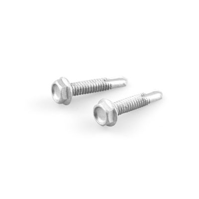 Revestimiento estándar 4.8x25 Hex Flange Bimetal de acero inoxidable Hex Head de auto-perforación para juntas de acero