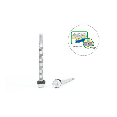Contacta con el servicio de atención al cliente para un tornillo de auto-perforación personalizado 5.5x63 Flange Hex Head