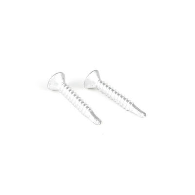 4.2x25 bismetal de acero inoxidable de cabeza plana de cruce en receso para el revestimiento de madera fijo