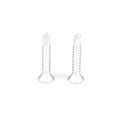 4.2x25 bismetal de acero inoxidable de cabeza plana de cruce en receso para el revestimiento de madera fijo