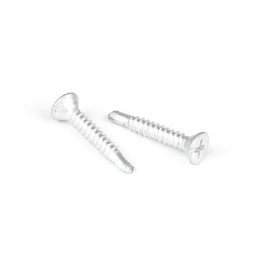 4.2x25 bismetal de acero inoxidable de cabeza plana de cruce en receso para el revestimiento de madera fijo