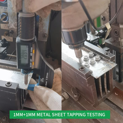 HEX Torsión de metal para la costura de placas metálicas de 1 mm en acero inoxidable