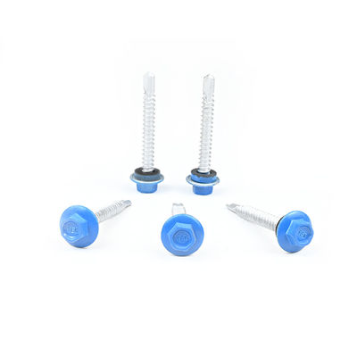 Sistema de envolvente del edificio Fluorocarburo horneado 5.5x45 acero inoxidable de brida Teks tornillo de techo