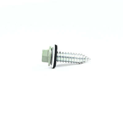 Prueba 100% QC de aleación de zinc recubierta con 11/32x1/4' Hex Hex Head Sheet Metal Screw para claraboya