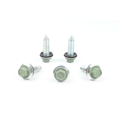 Prueba 100% QC de aleación de zinc recubierta con 11/32x1/4' Hex Hex Head Sheet Metal Screw para claraboya