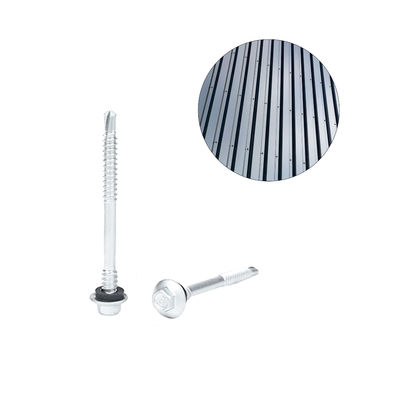 Sistema de envolvente de estructura de acero tornillo de auto-perforación 12 X68 con brida impermeable INCH
